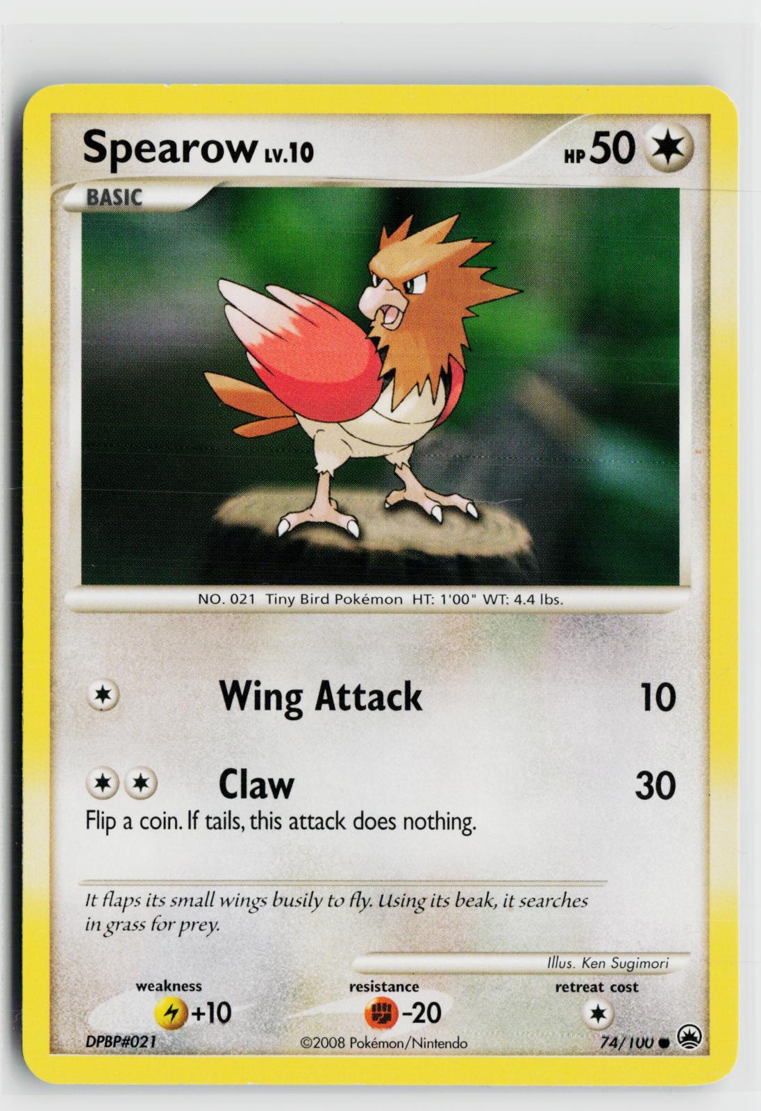 Spearow 74/100 Majestic Dawn NM C Pokemon