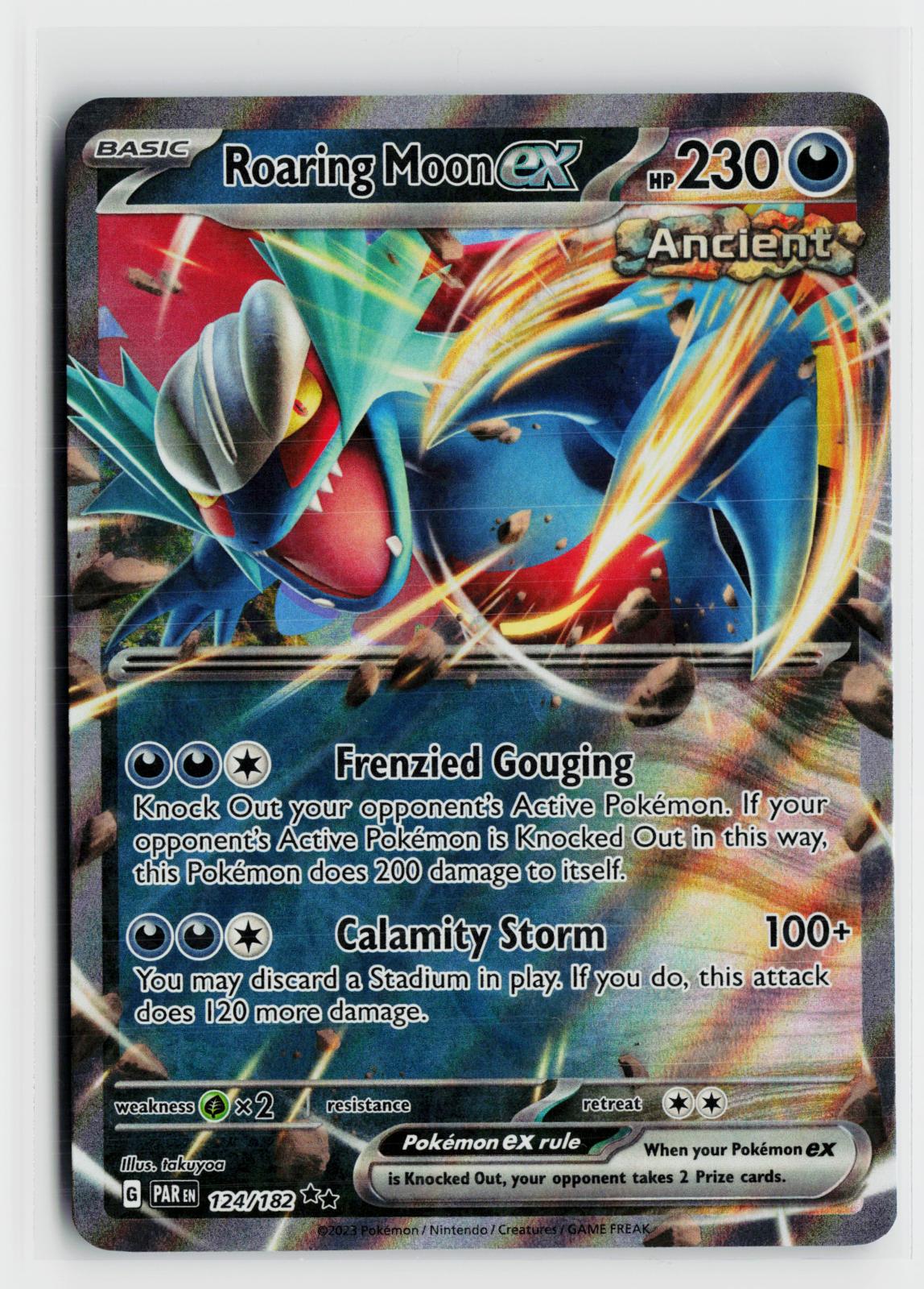 Roaring Moon ex 124/182 Paradox Rift NM RR Holo Pokemon
