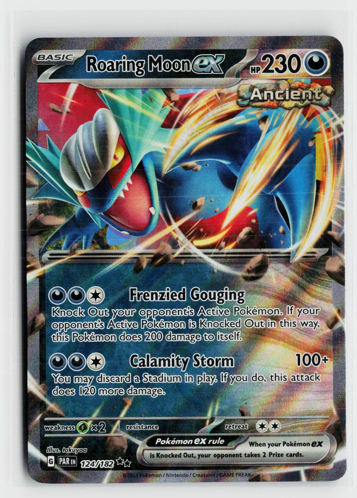 Roaring Moon ex 124/182 Paradox Rift NM RR Holo Pokemon0