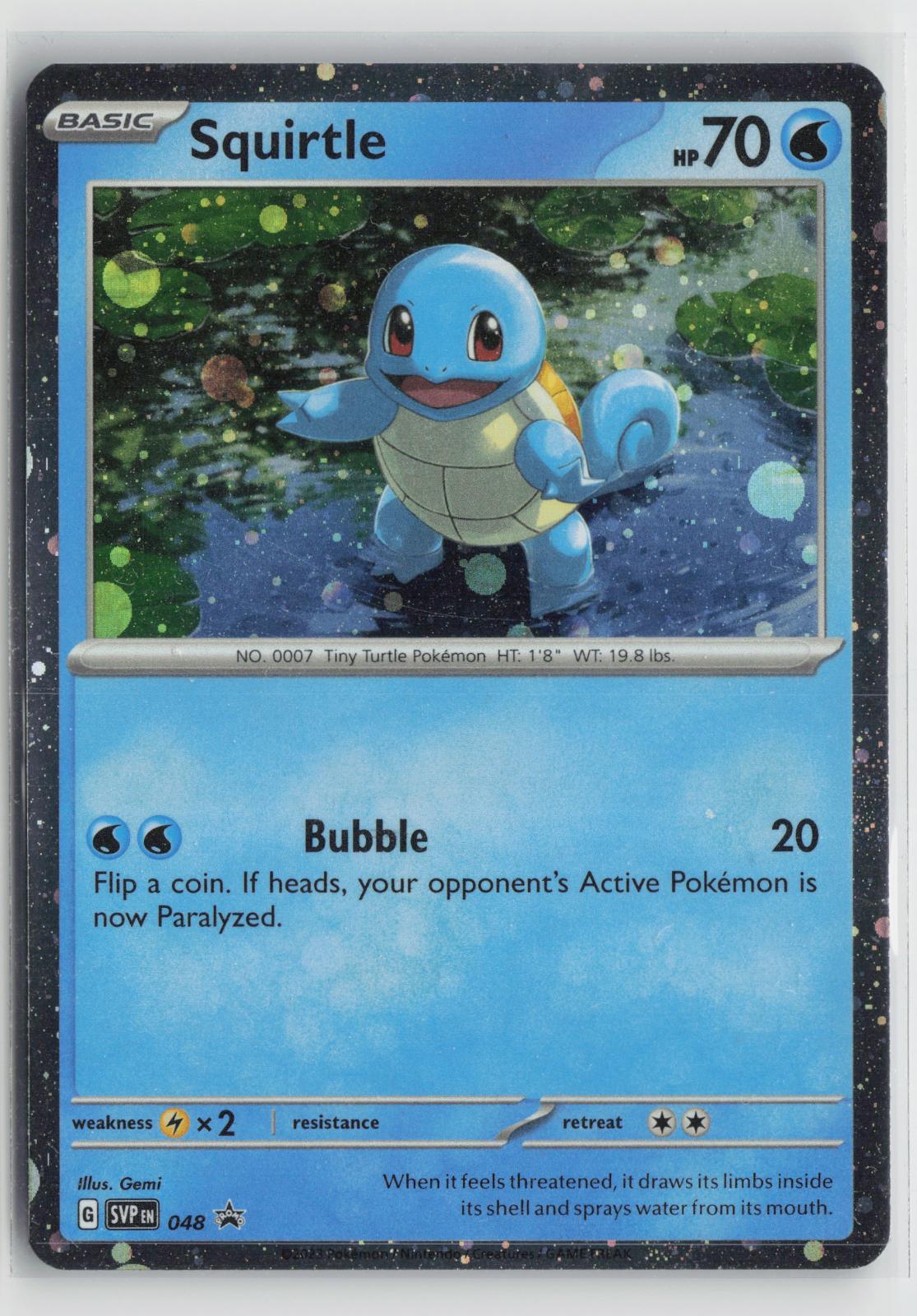 Squirtle (Cosmos Holo) 048 Promo Scarlet & Violet Promo Pokemon NM