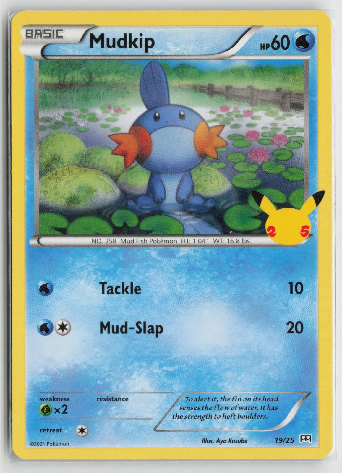 Mudkip 019/025 Promo McDonald's 25th Anniversary Promos Pokemon NM