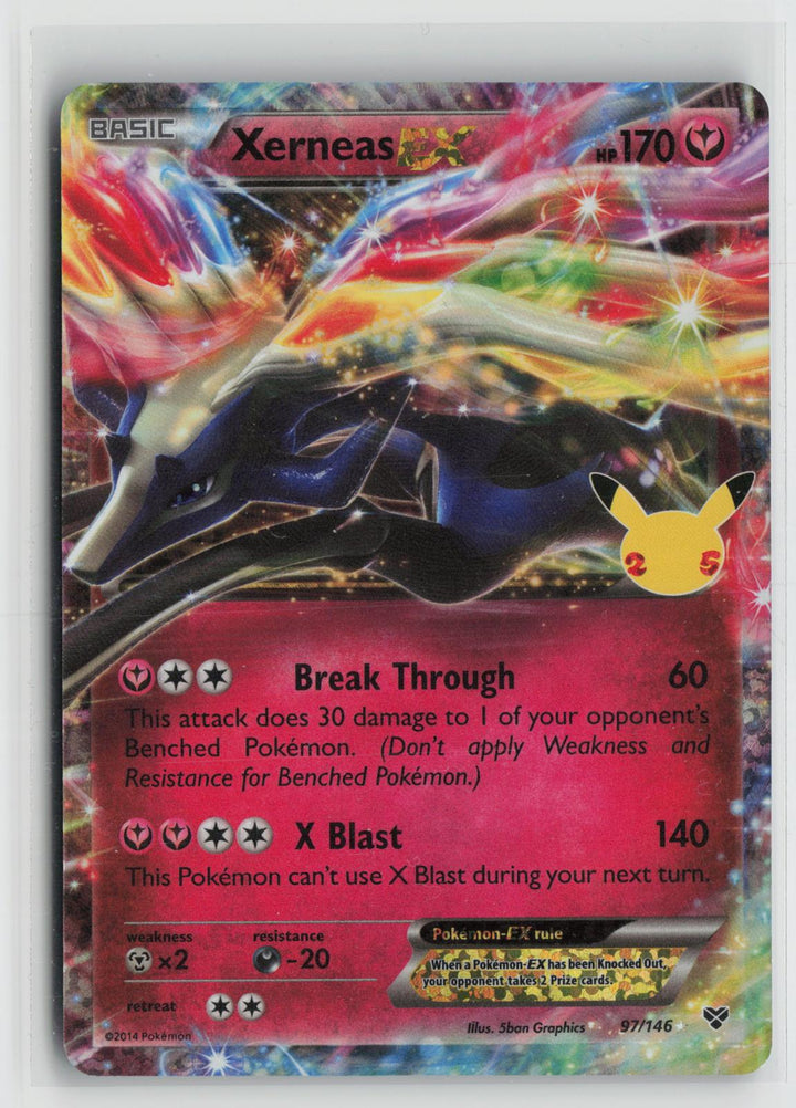 Xerneas EX 97/146 Celebrations: Classic Collection Pokemon Holo NM0