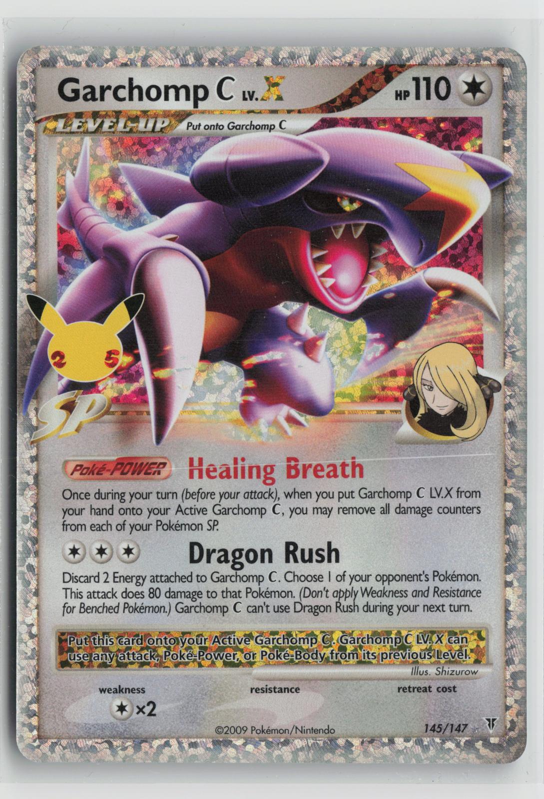 Garchomp C LV.X 145/147 Celebrations: Classic Collection Pokemon Holo NM