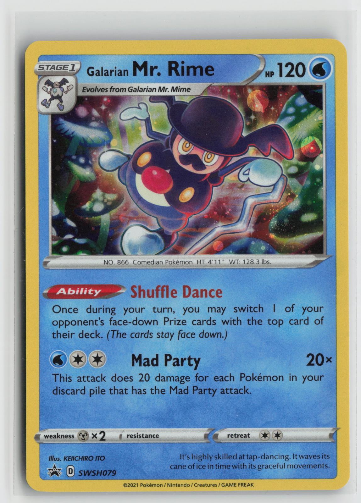 Galarian Mr. Rime SWSH079 Holo Promo Sword & Shield Promo Pokemon NM