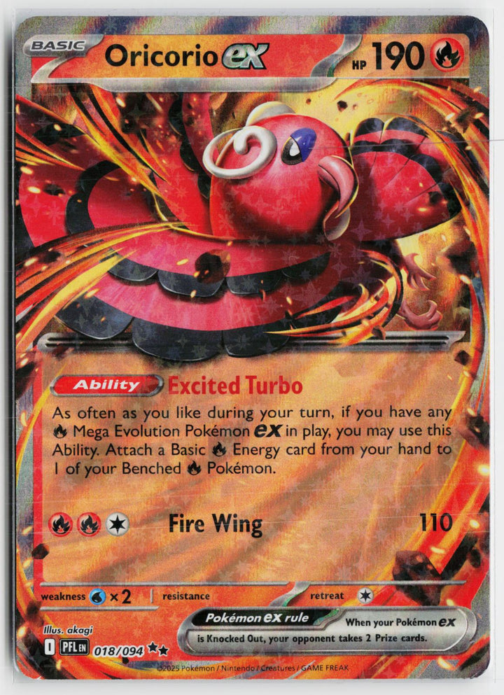 Oricorio ex 018/094 Prize Pack Series Cards NM RR Holo Pokemon0