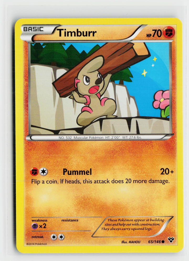 Timburr 65/146 XY Base Set NM C Pokemon0