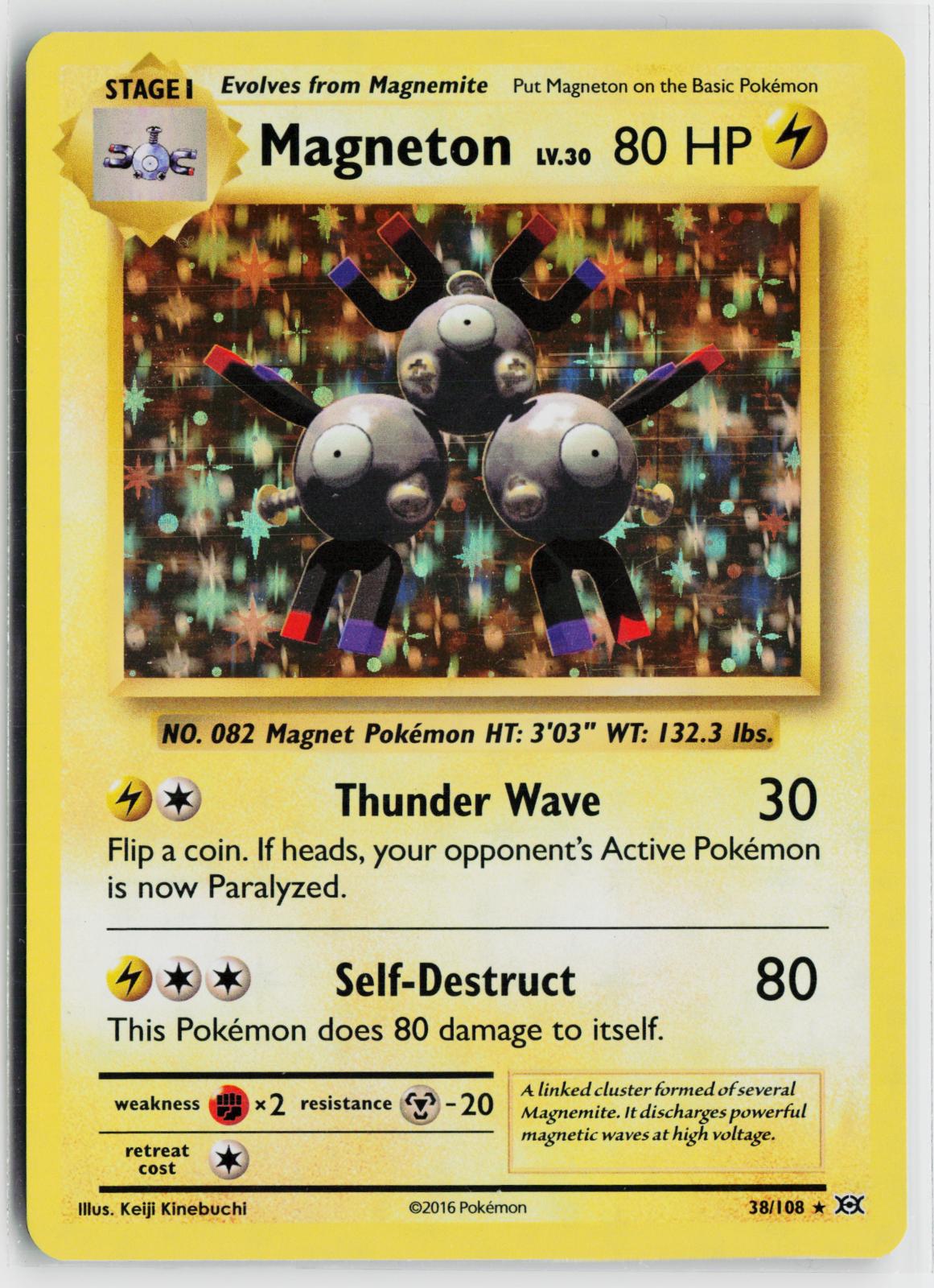 Magneton 38/108 Evolutions NM Holo R Pokemon