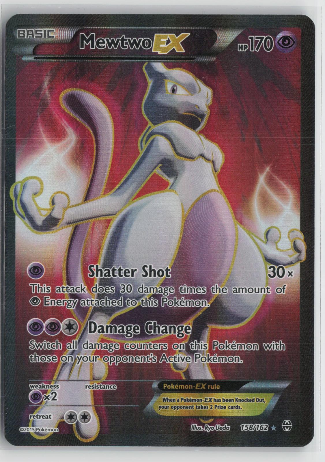 Mewtwo EX 158/162 Ultra Rare BREAKthrough Pokemon Holo NM