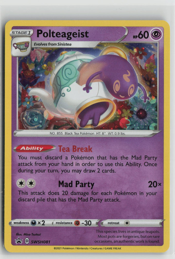 Polteageist SWSH081 Holo Promo Sword & Shield Promo Pokemon NM0