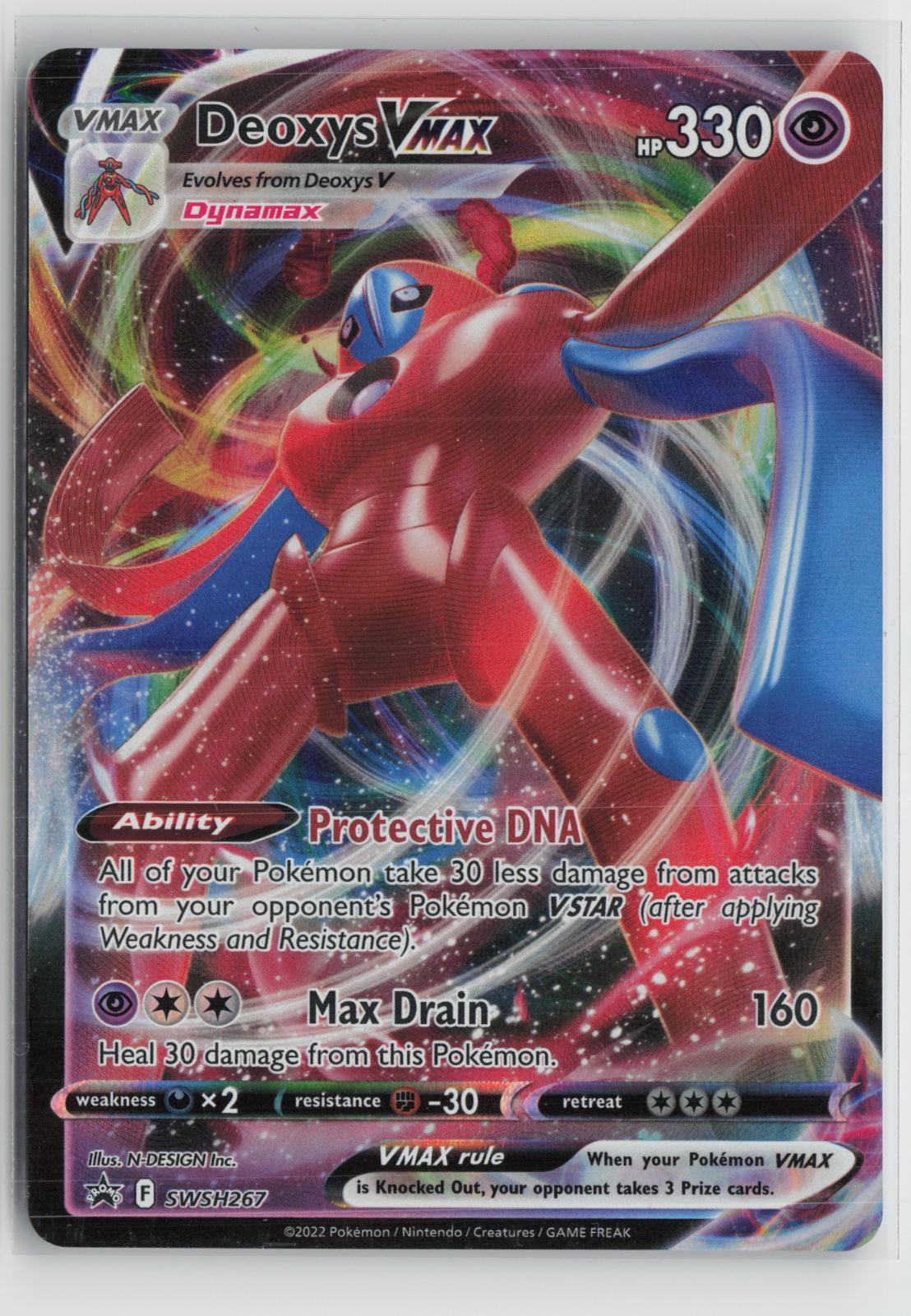 Deoxys VMAX SWSH267 Holo Promo Sword & Shield Promo Pokemon NM