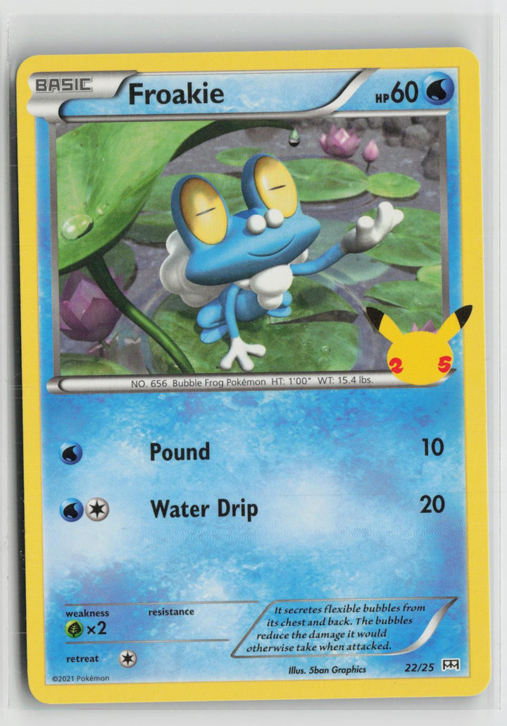 Froakie 022/025 Promo McDonald's 25th Anniversary Promos Pokemon NM0