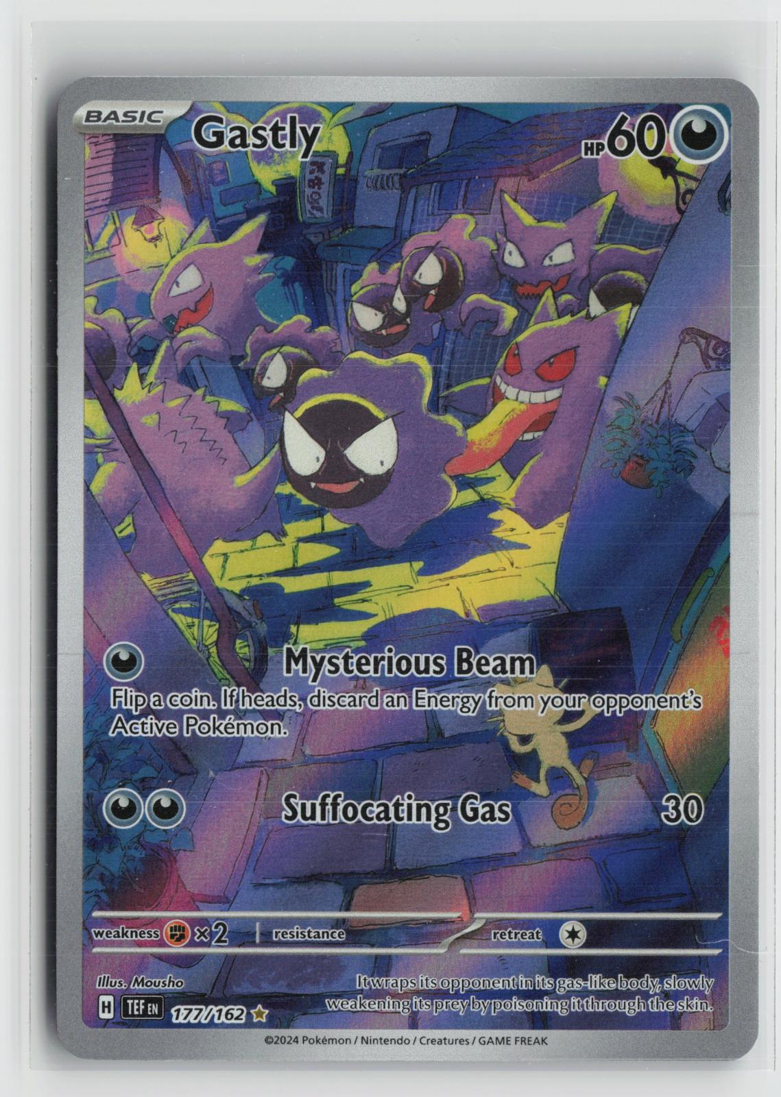 Gastly 177/162 Illustration Rare Temporal Forces Pokemon Holo NM