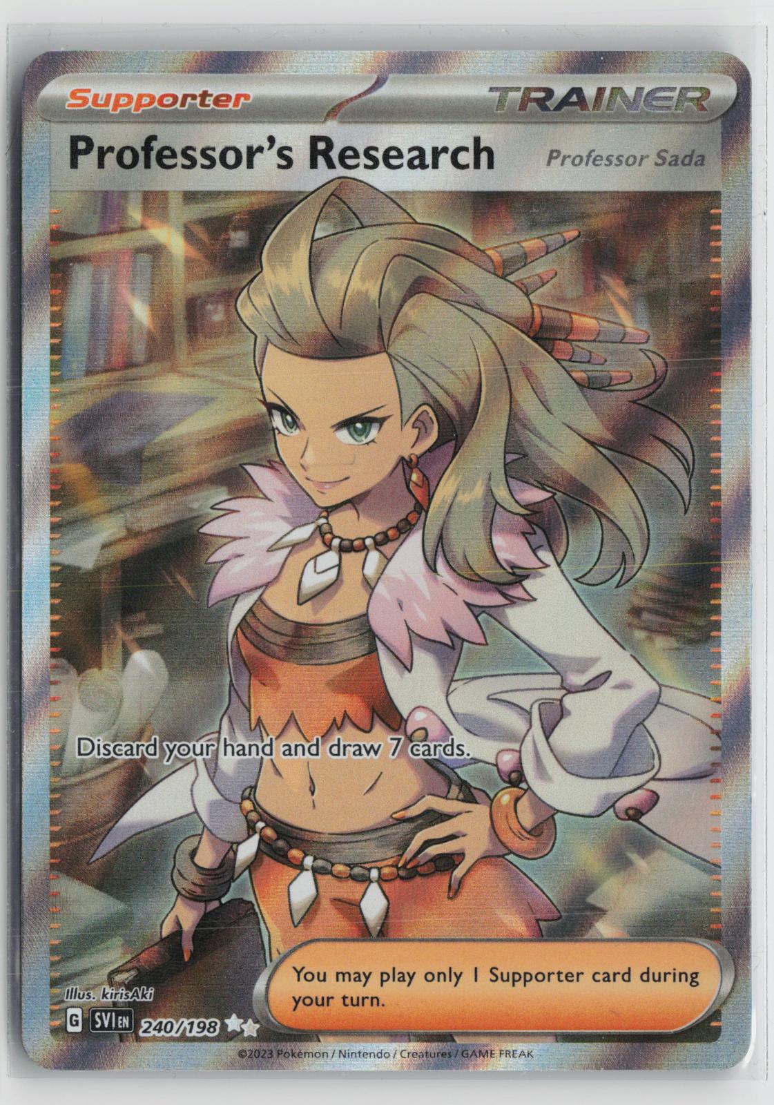 Professor's Research (Professor Sada) 240/198 Scarlet & Violet Pokemon NM