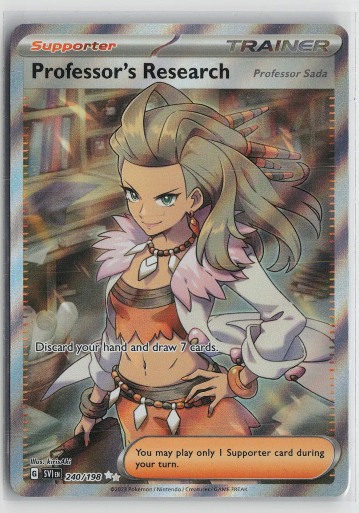Professor's Research (Professor Sada) 240/198 Scarlet & Violet Pokemon NM0