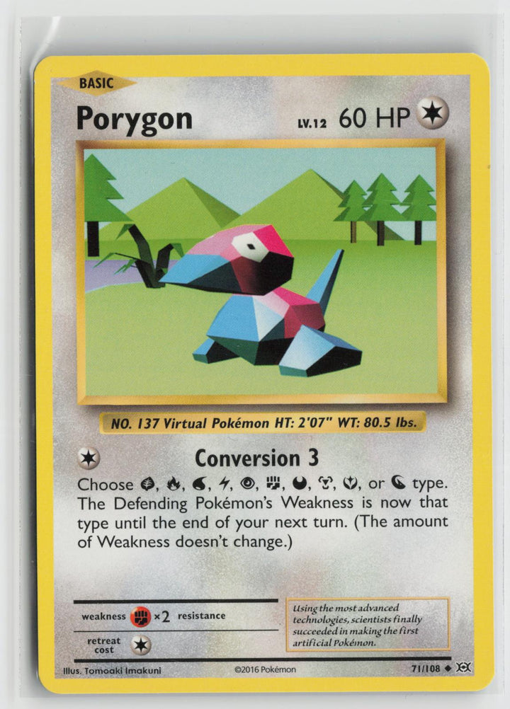 Porygon 71/108 Uncommon Evolutions Pokemon NM0