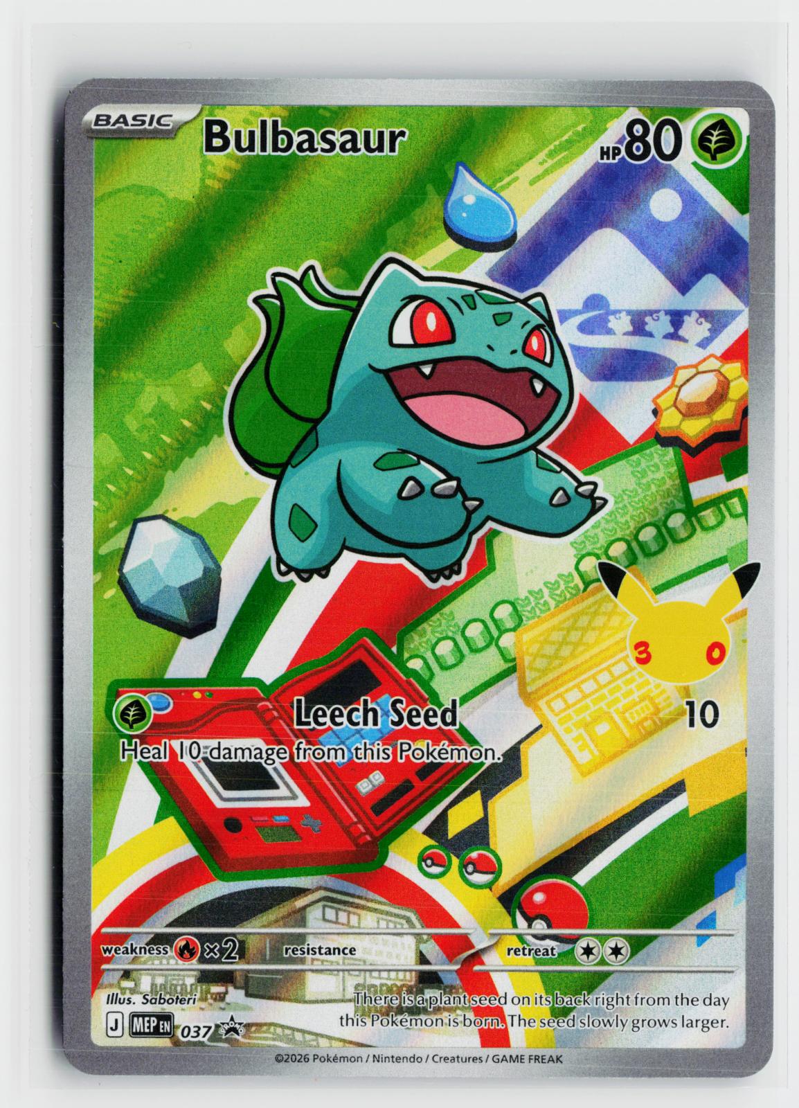 Bulbasaur 037 ME: Mega Evolution Promo NM Holo P Pokemon