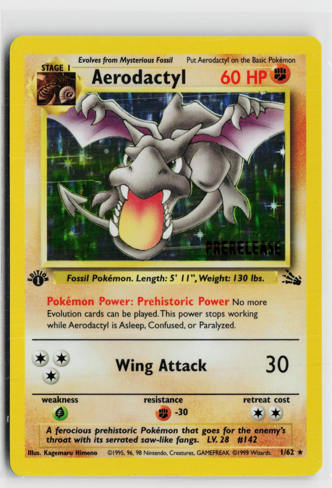 Aerodactyl ( ) (Prerelease) 01/62 Miscellaneous Cards & Products NM Pokemon