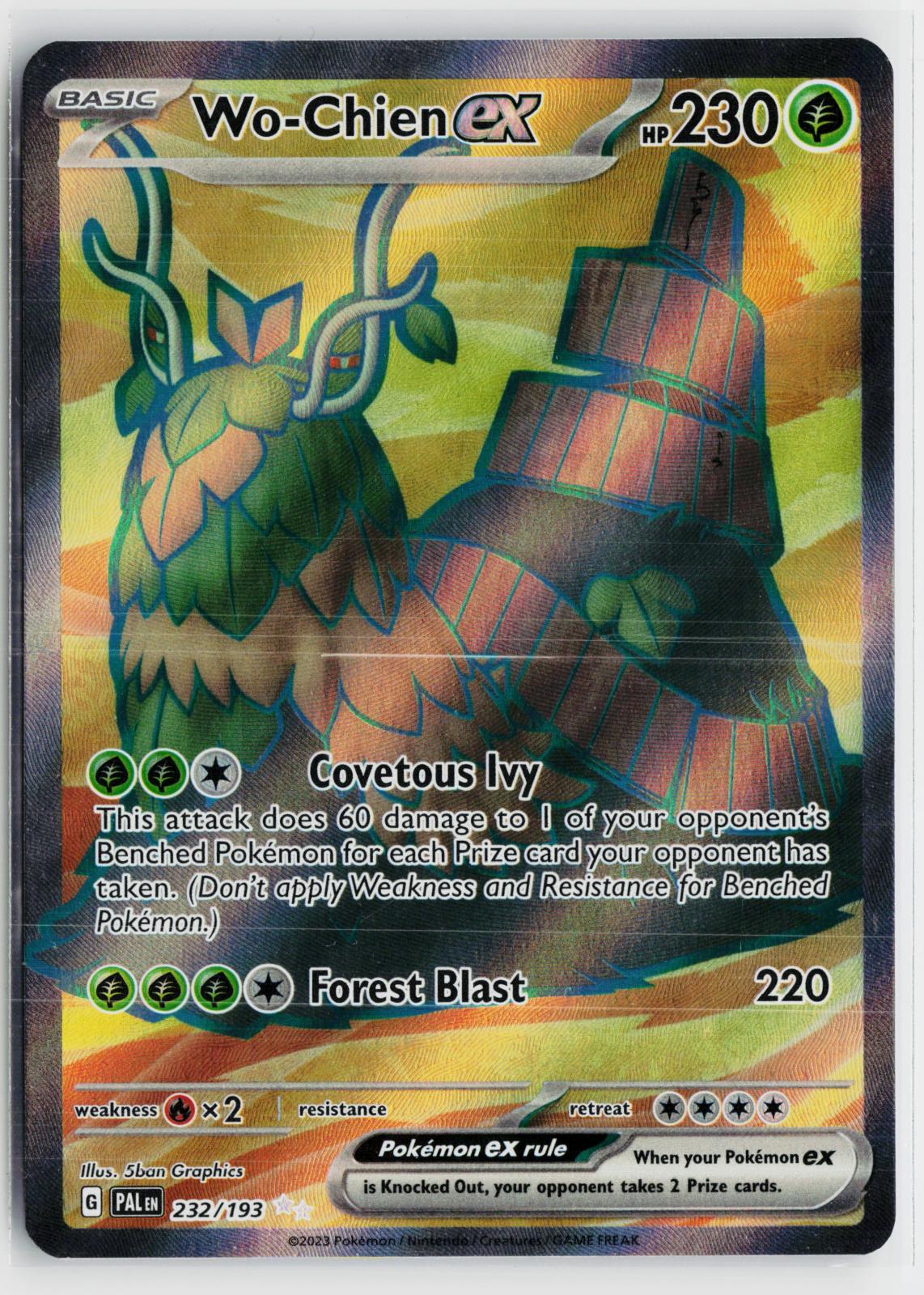 Wo-Chien ex 232/193 Paldea Evolved NM UR Holo Pokemon