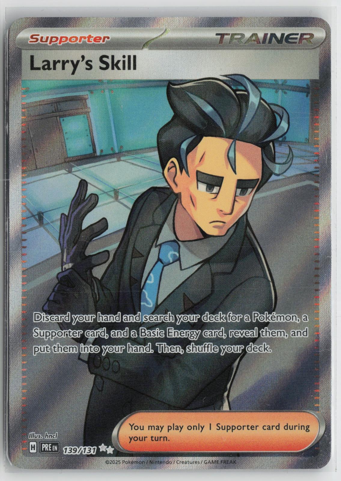 Larry's Skill 139/131 Ultra Rare Prismatic Evolutions Pokemon NM