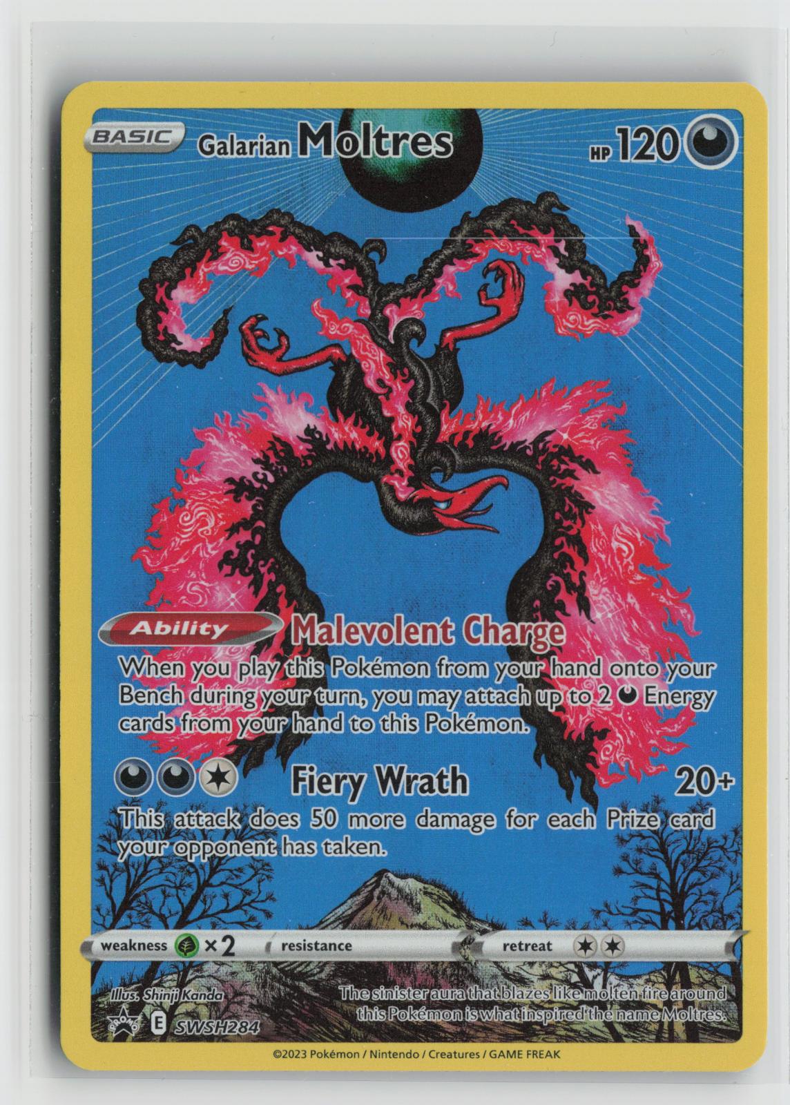 Galarian Moltres SWSH284 Holo Promo Sword & Shield Promo Pokemon NM