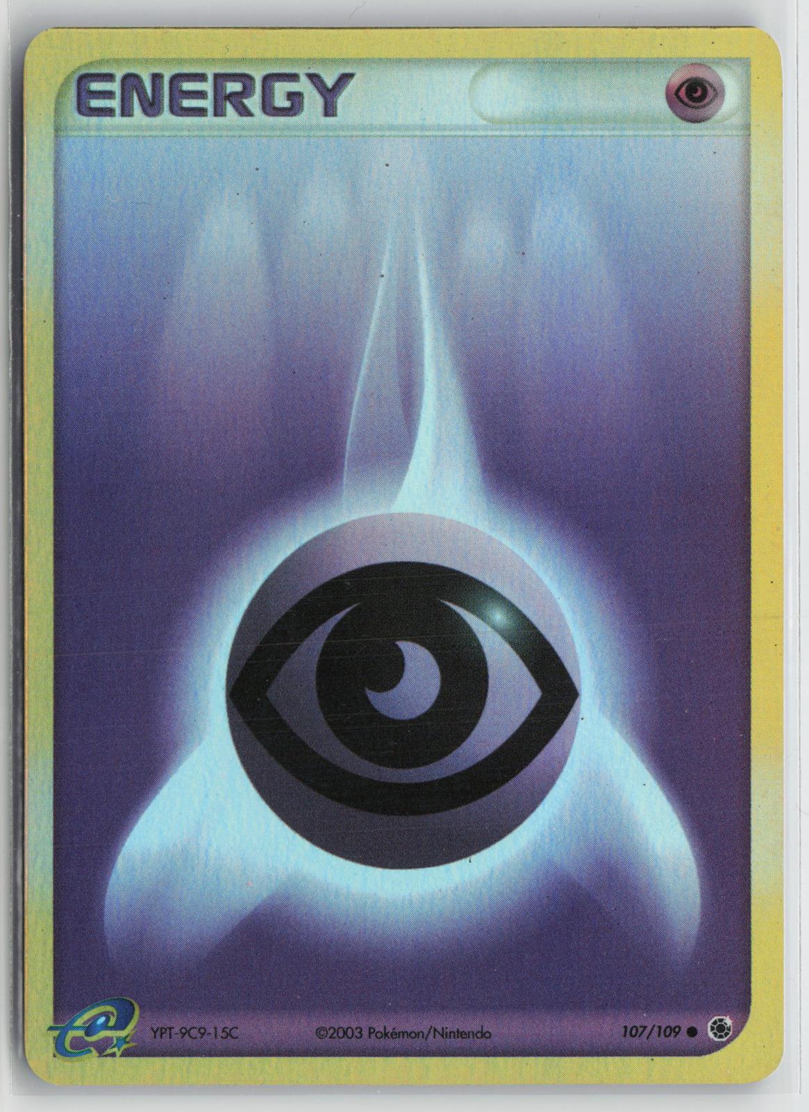 Psychic Energy 107/109 Common Ruby & Sapphire Pokemon NM Reverse Holo