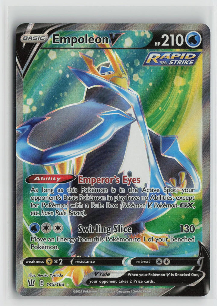 Empoleon V 145/163 Battle Styles NM Ultra Rare Holo Pokemon0
