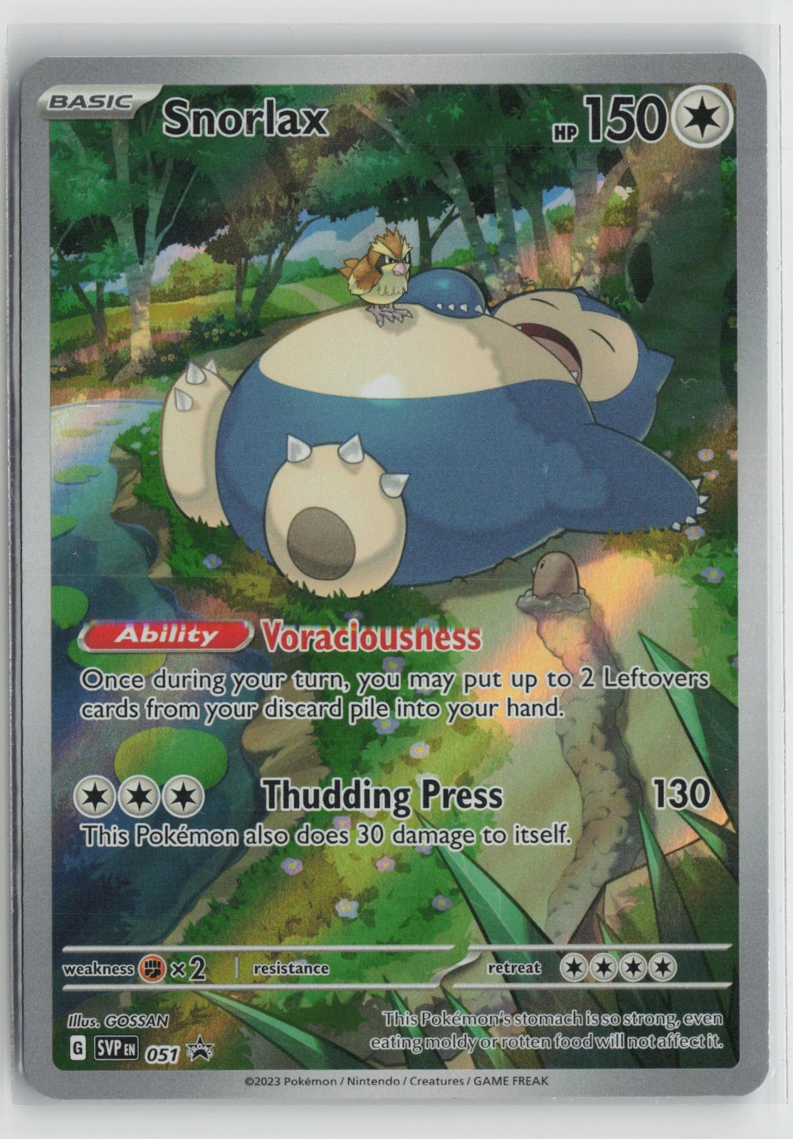 Snorlax 051 Scarlet & Violet Promo NM Holo P Pokemon
