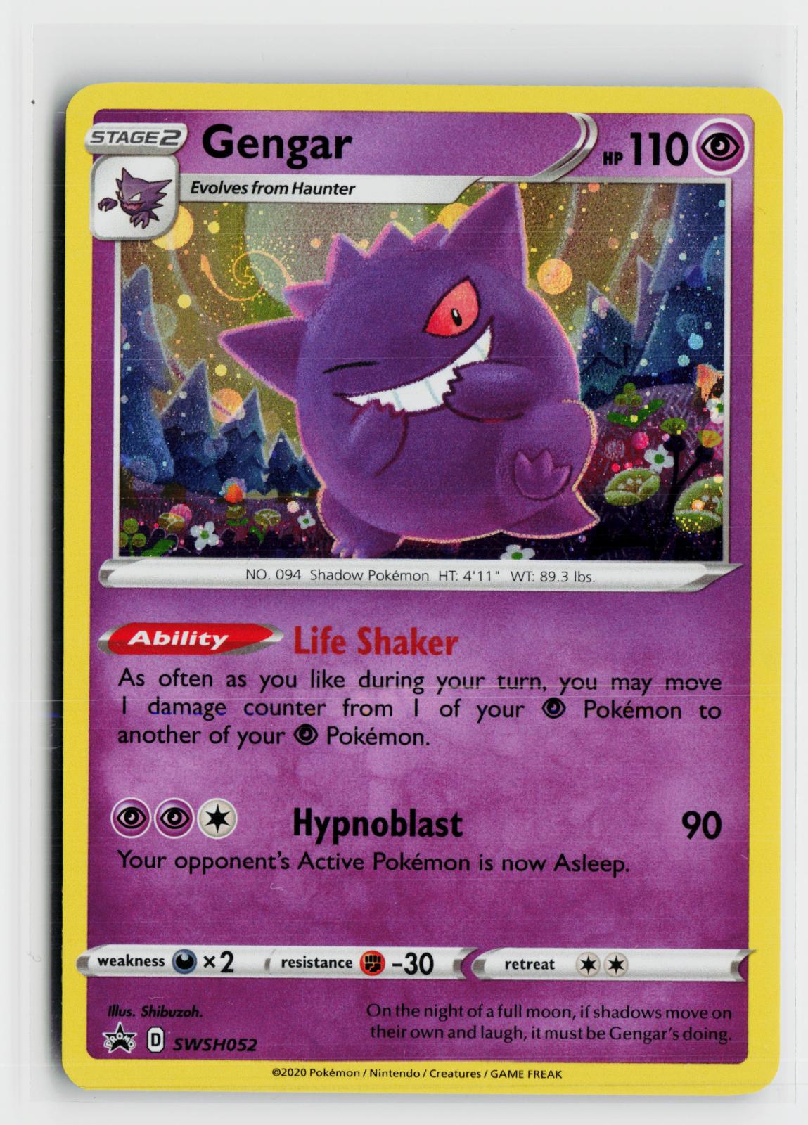 Gengar SWSH052 Sword & Shield Promo NM Holo P Pokemon