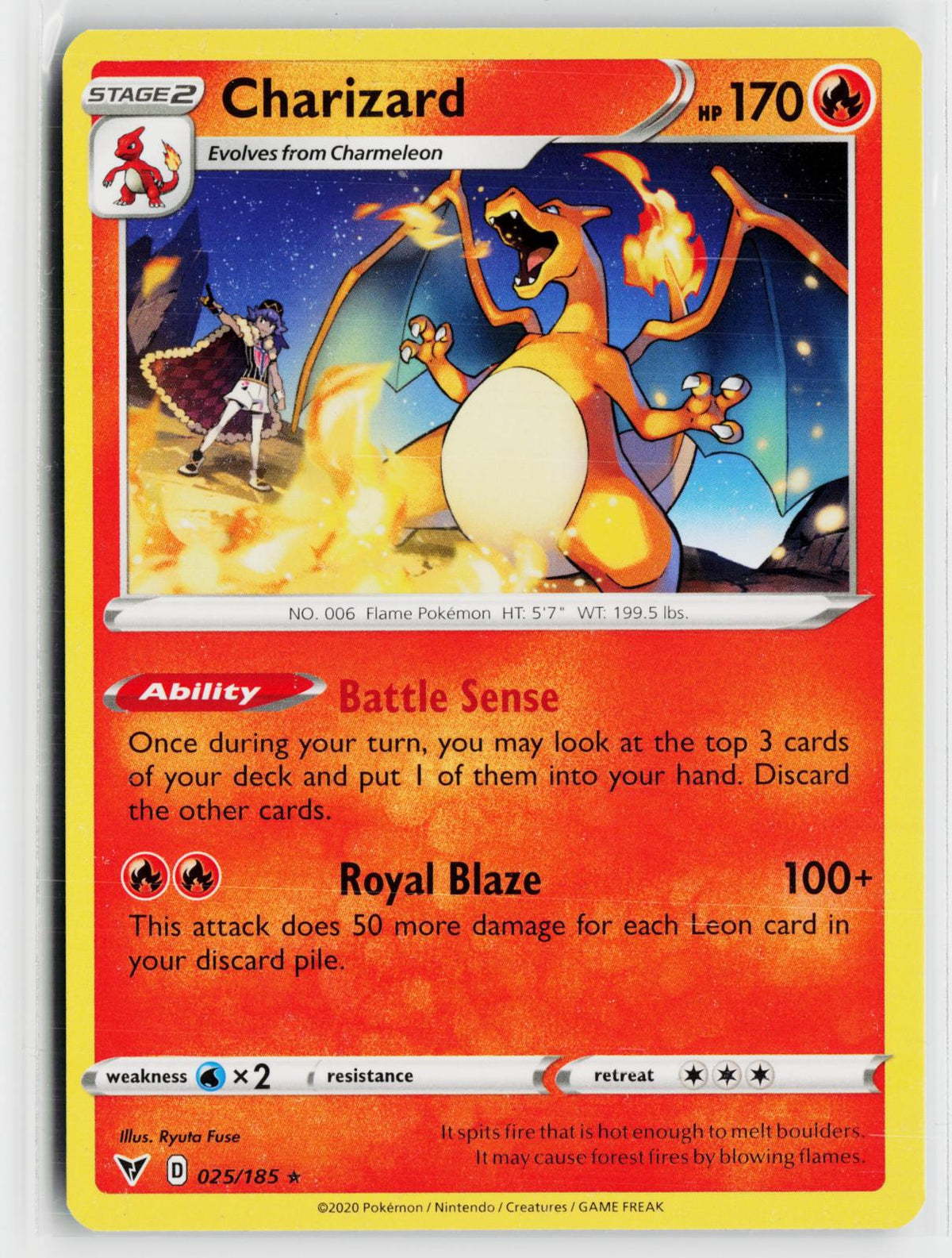 Charizard 025/185 Vivid Voltage NM R Pokemon
