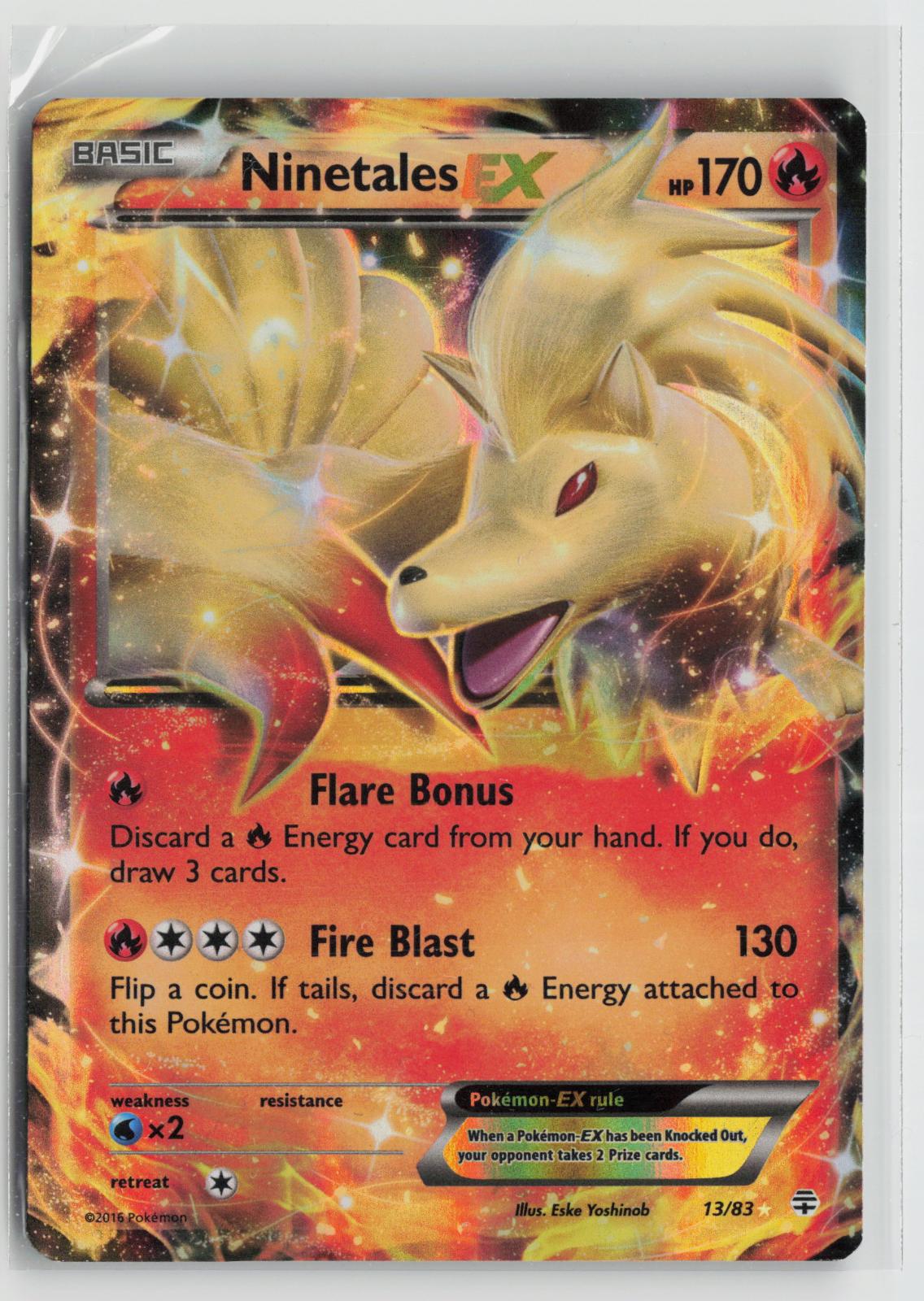 Ninetales EX 13/83 Holo EX Rare Generations Pokemon LP