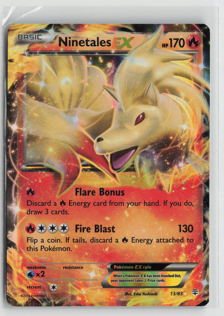 Ninetales EX 13/83 Holo EX Rare Generations Pokemon LP0