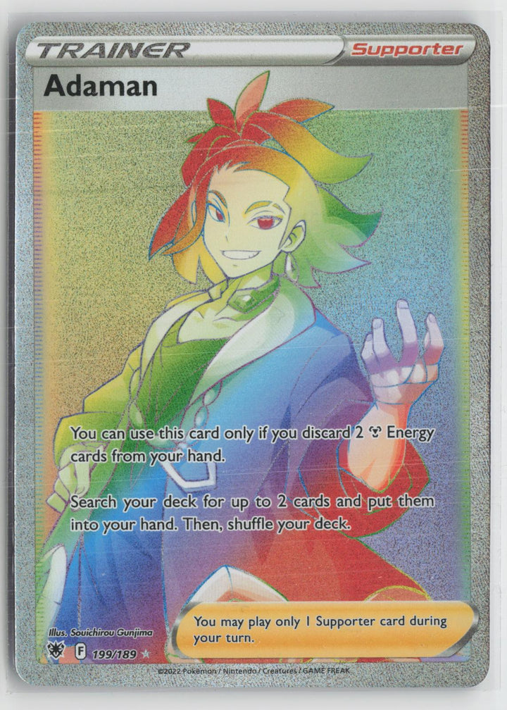 Adaman 199/189 Rainbow Rare Astral Radiance Pokemon NM0