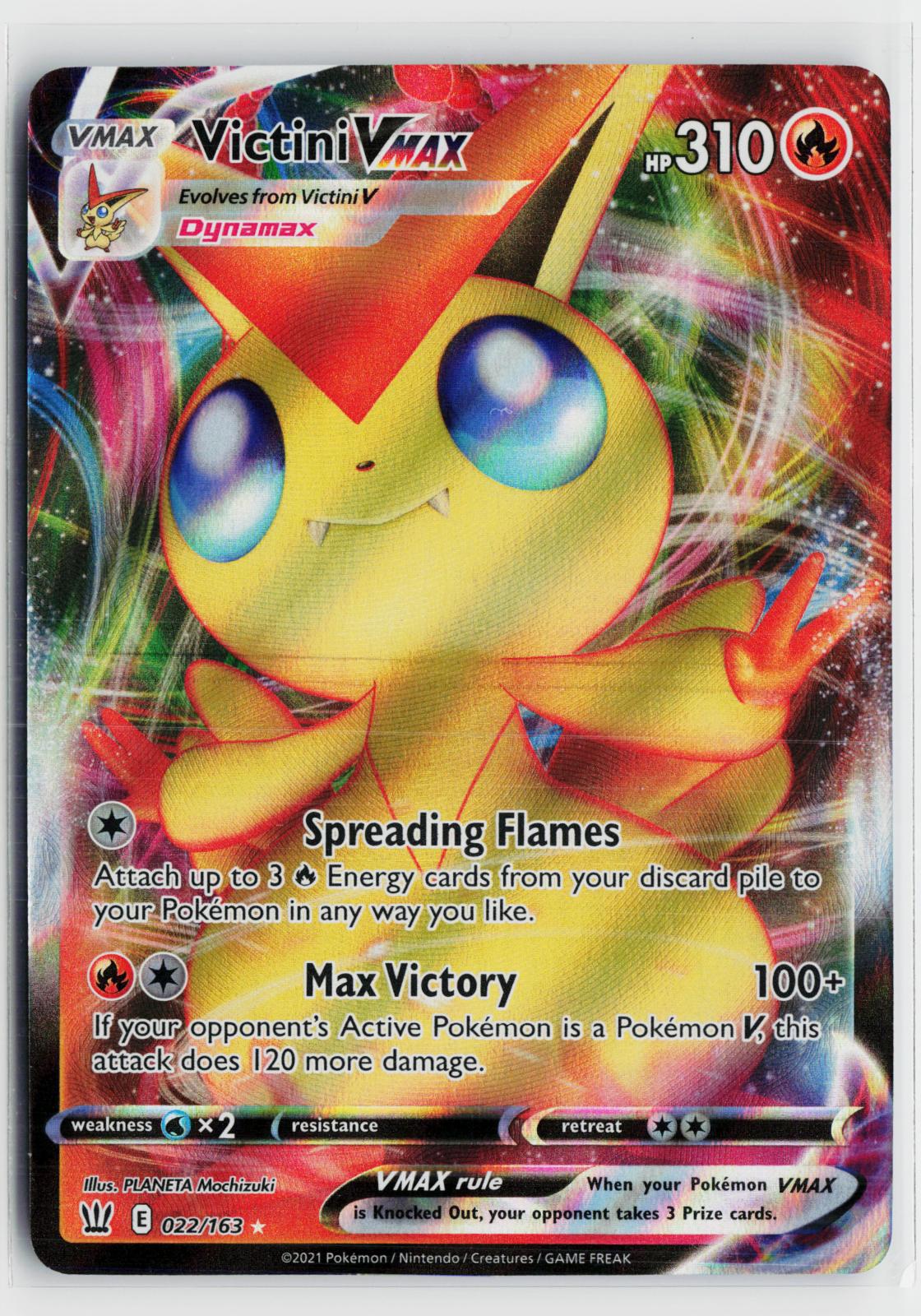 Victini VMAX 022/163 Battle Styles NM Holo VMAX Rare Pokemon