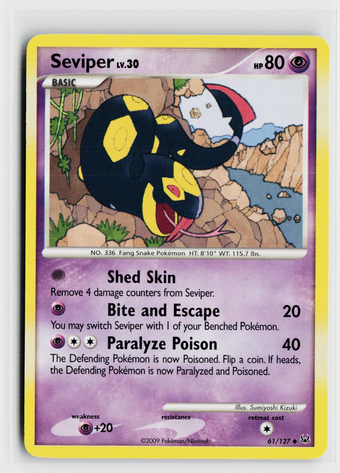 Seviper 61/127 Platinum NM UC Pokemon