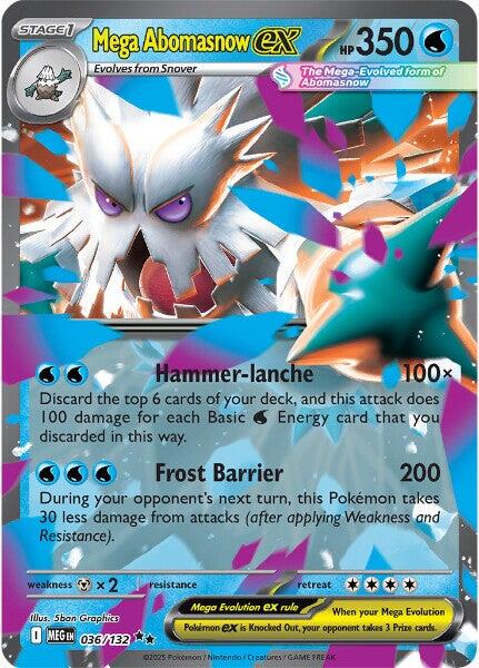 Mega Abomasnow ex 036/132 Mega Evolution NM RR Holo Pokemon