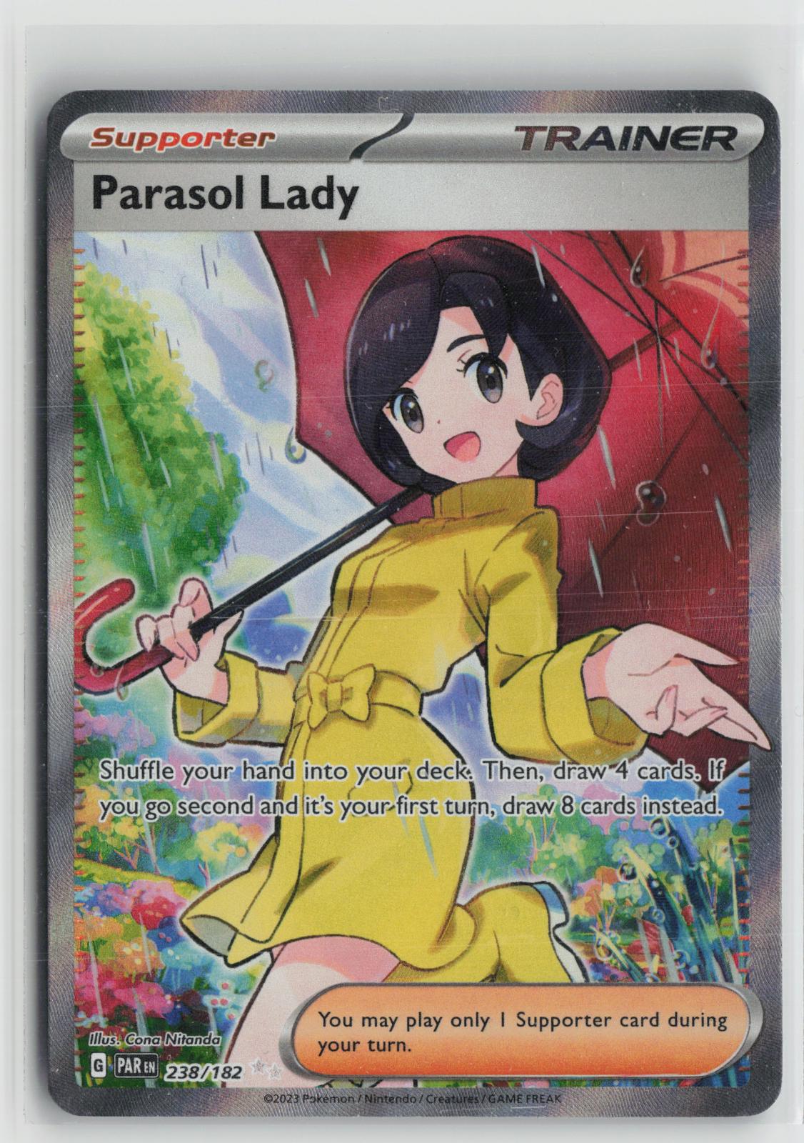 Parasol Lady 238/182 Ultra Rare Paradox Rift Pokemon NM