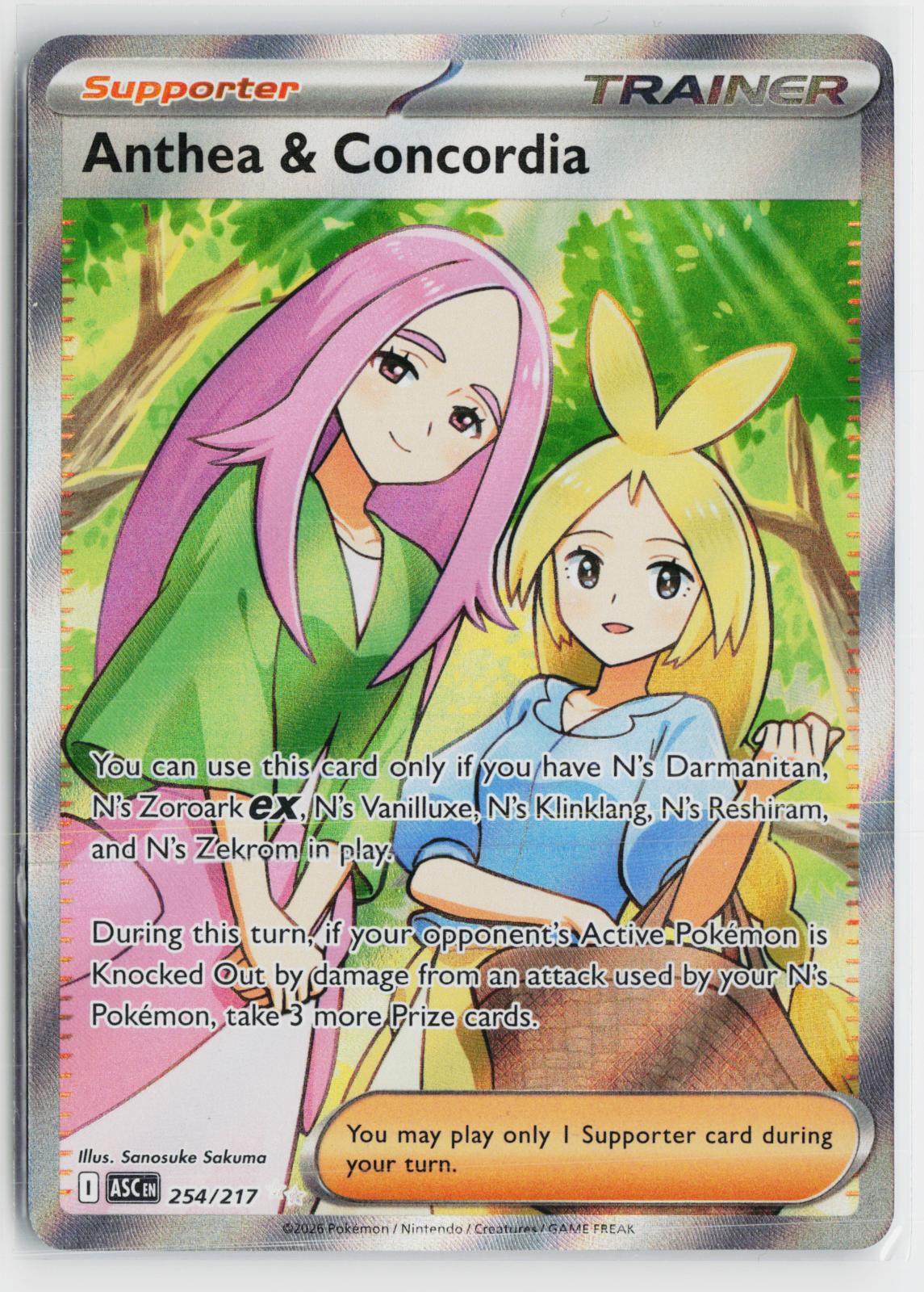 Anthea & Concordia 254/217 Ascended Heroes NM UR Holo Pokemon