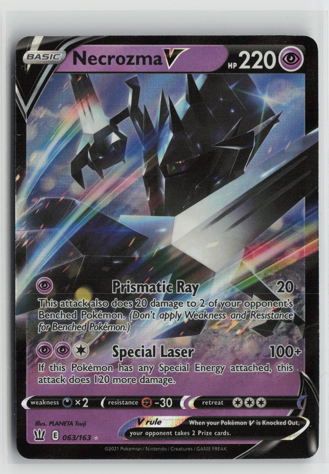 Necrozma V 063/163 Battle Styles NM Holo V Rare Pokemon