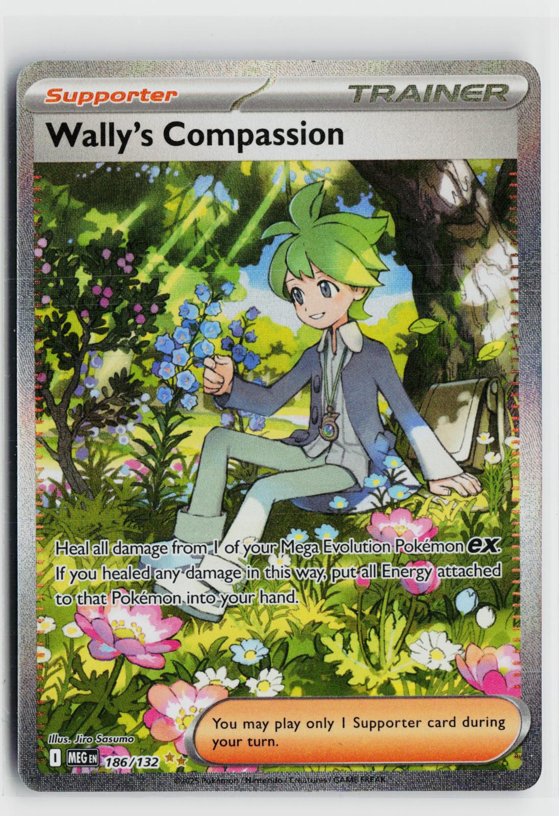 Wally's Compassion 186/132 Mega Evolution NM Holo Pokemon