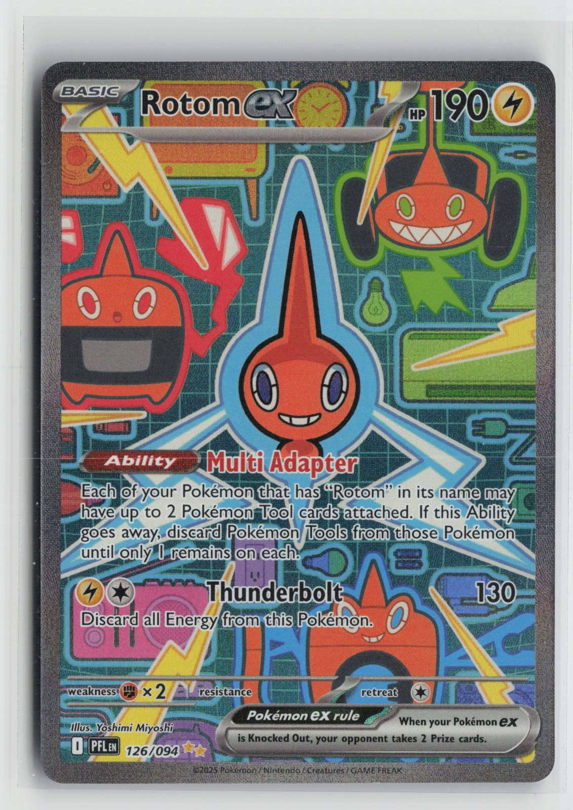 Rotom ex 126/094 Phantasmal Flames NM Special Illustration Rare Holo Pokemon
