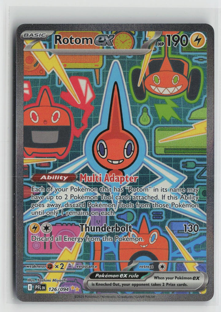 Rotom ex 126/094 Phantasmal Flames NM Special Illustration Rare Holo Pokemon0
