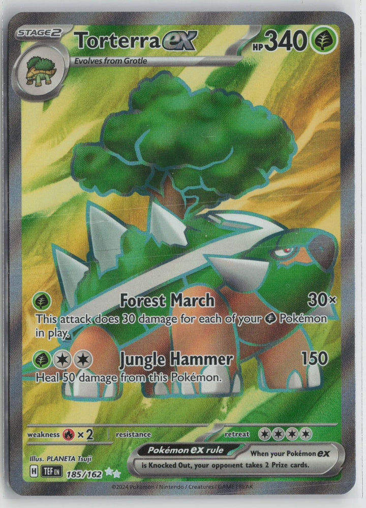 Torterra ex 185/162 Ultra Rare Temporal Forces Pokemon Holo NM0