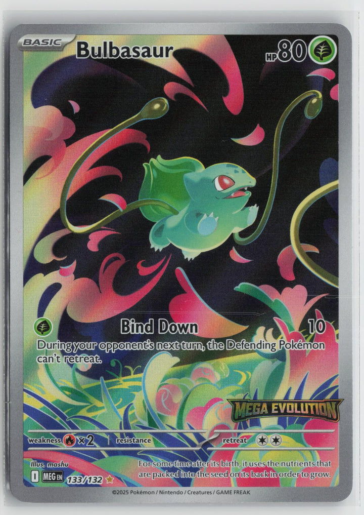 Bulbasaur 133/132 Mega Evolution NM Illustration Rare Holo Pokemon0