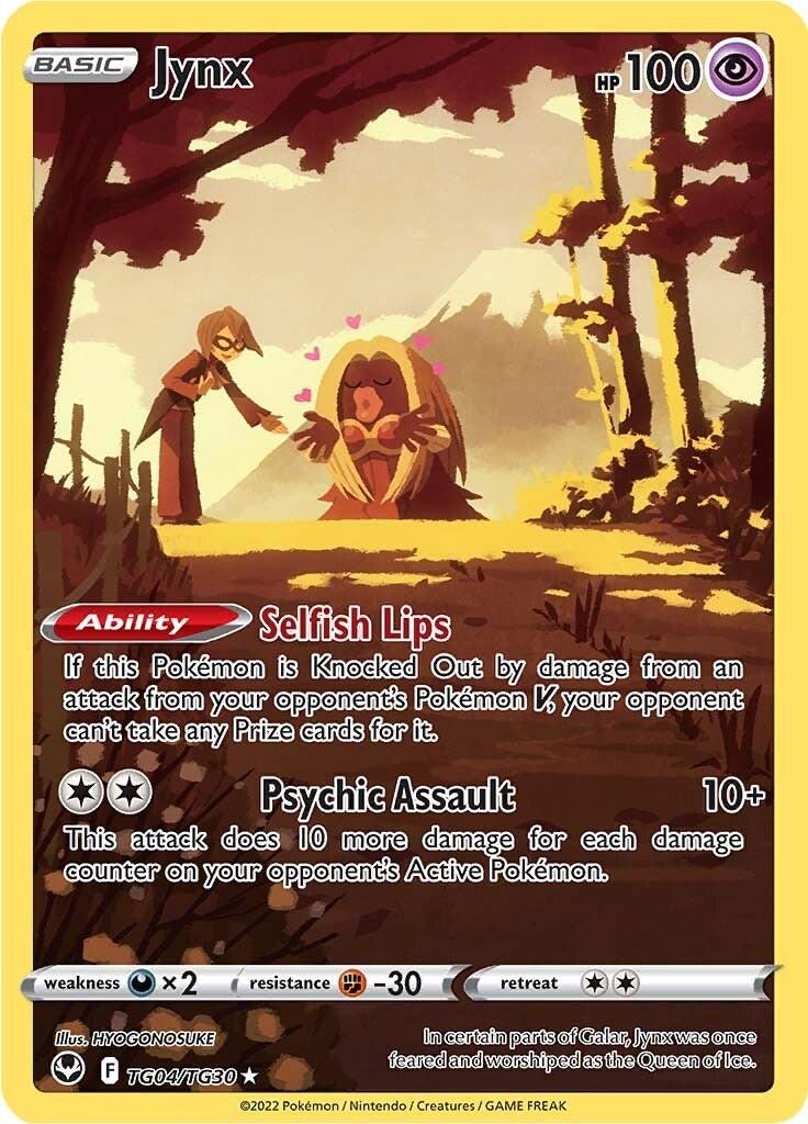 Jynx TG04/TG30 Silver Tempest Trainer Gallery NM Holo TG Pokemon