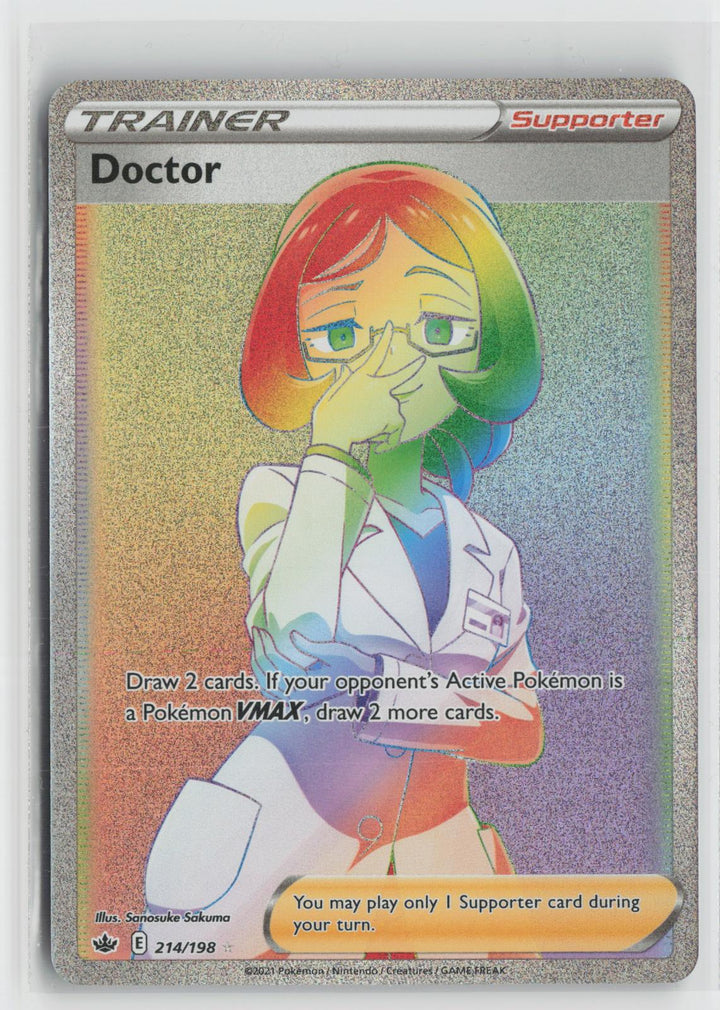 Doctor 214/198 Rainbow Rare Chilling Reign Pokemon Holo NM0