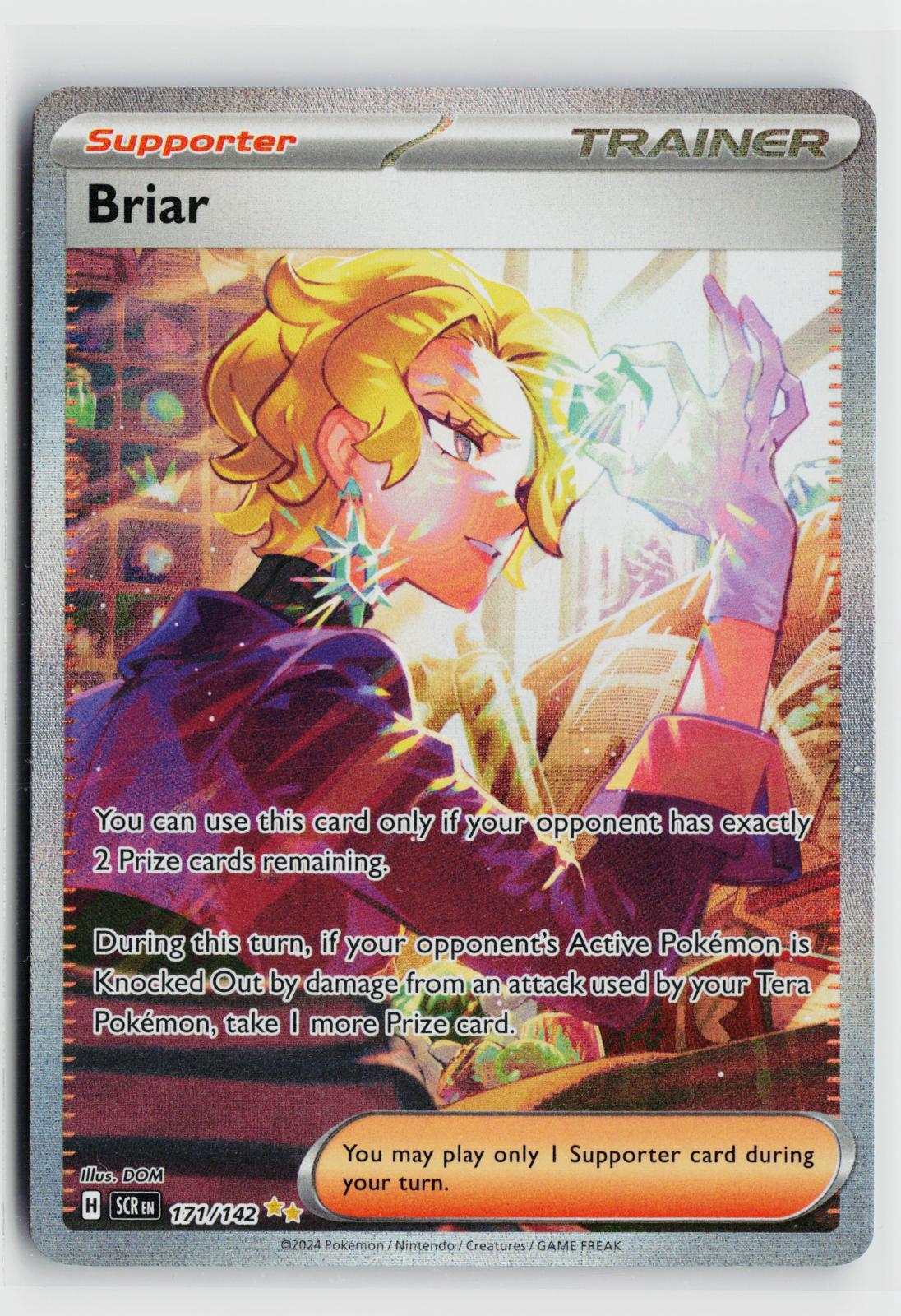 Briar 171/142 Stellar Crown NM Special Illustration Rare Holo Pokemon