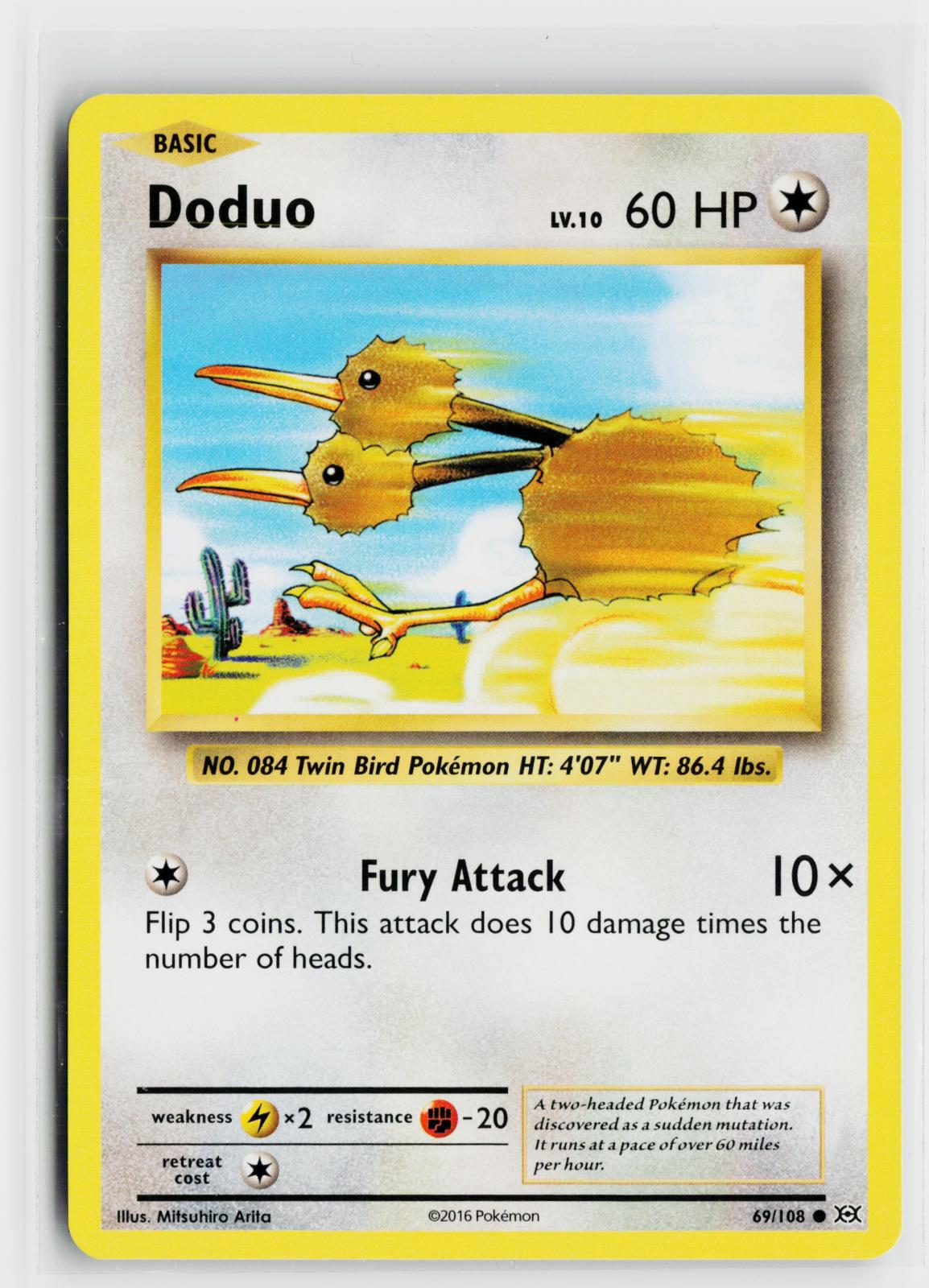 Doduo 69/108 Evolutions NM C Pokemon