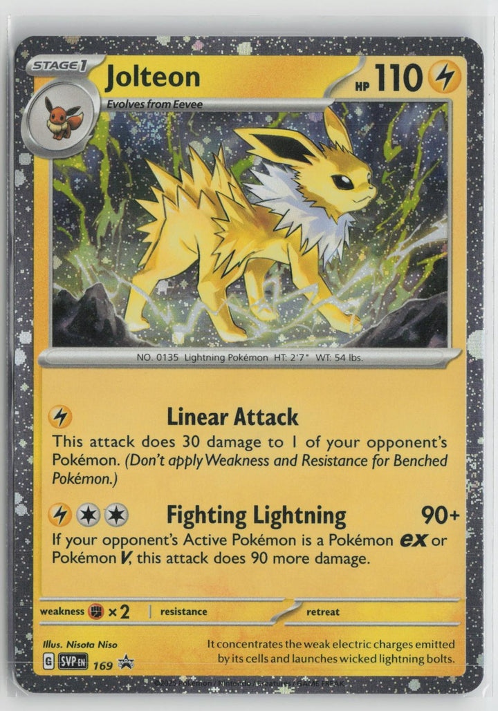 Jolteon (Cosmos Holo) 169 Holo Rare Scarlet & Violet Promo Pokemon NM0