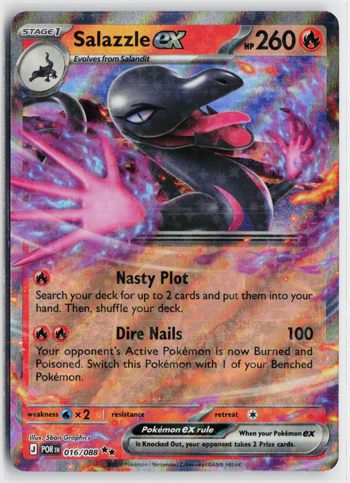 Salazzle ex 016/088 Perfect Order NM RR Holo Pokemon