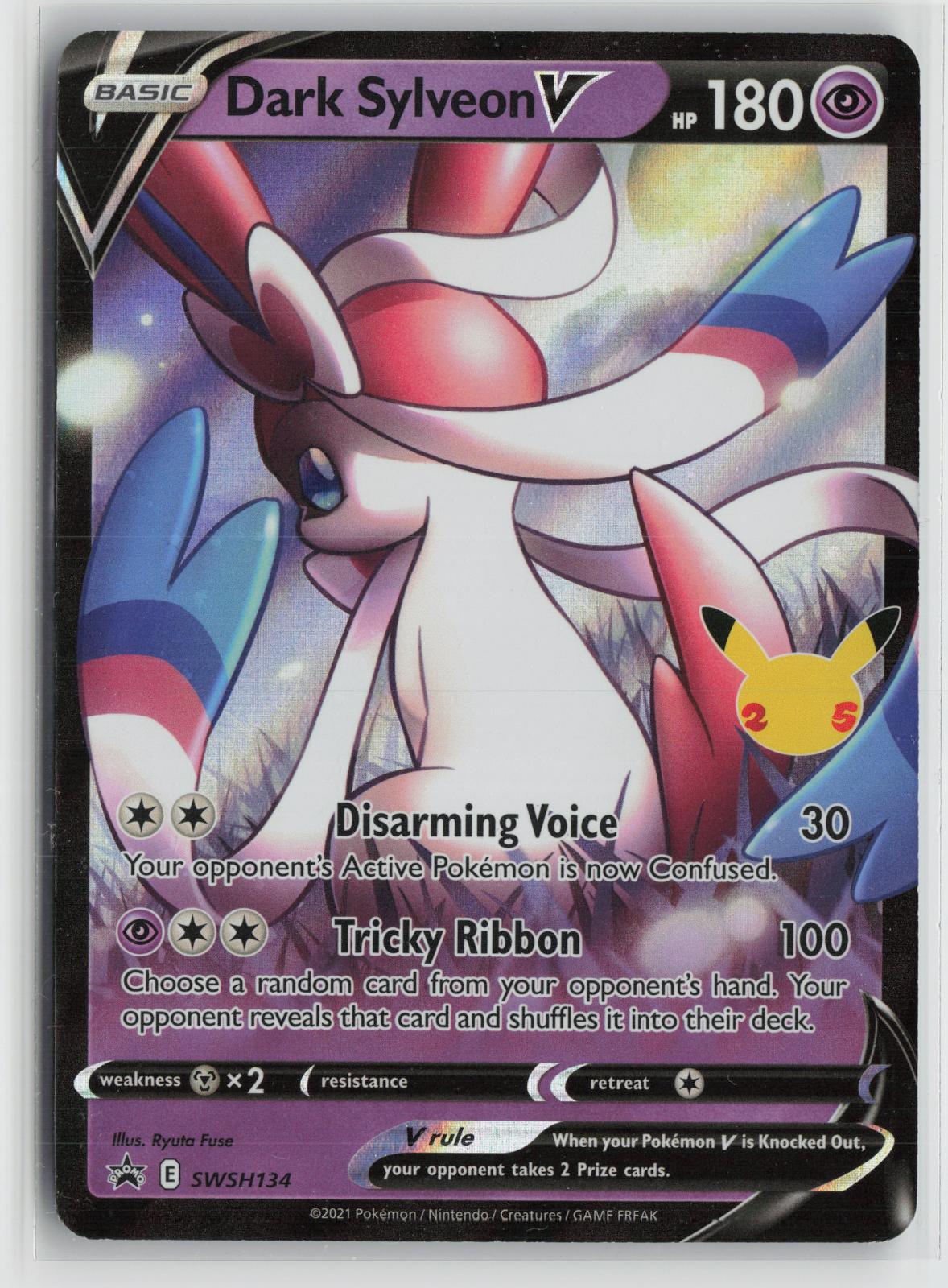 Dark Sylveon V SWSH134 Holo Promo Sword & Shield Promo Pokemon NM